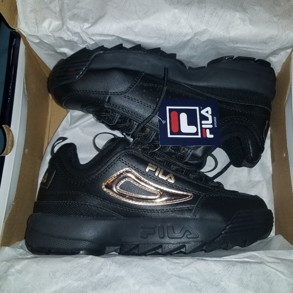 gold and black fila